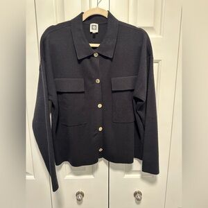Anne Klein Black Blazer with Gold Buttons